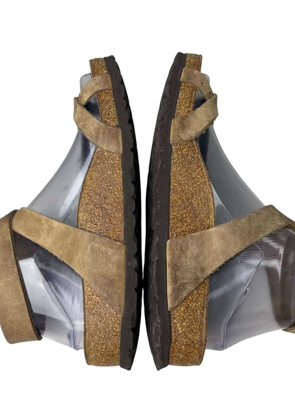 Birkenstock Yara Strappy Size 36 (5-5.5) Brown Suede Ankle Strap Leather Sandals - Picture 7 of 15